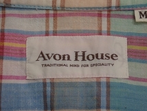 送料無料 Avon House オープンカラーシャツ・M◆エーボンハウス/日本製/チェック柄/@A1/23*6*1-9_画像7