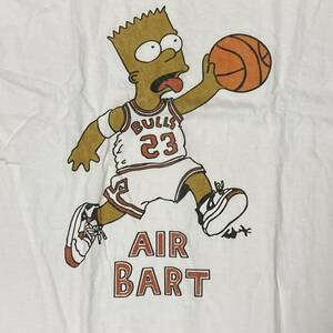 [送料無料] 希少 AIR BART Tシャツ シンプソンズ x ジョーダン メンズS〜Mサイズ相当 レディースLサイズ ( NBA AIR JORDAN BIGBANG)