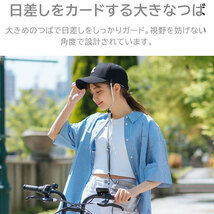 ヘルメット キャップ 型 自転車 レディース メンズ あごひも 帽子型 CAP ネイビー ロゴ【R】おしゃれ 超軽量 防災ヘルメット 頭部保護_画像6