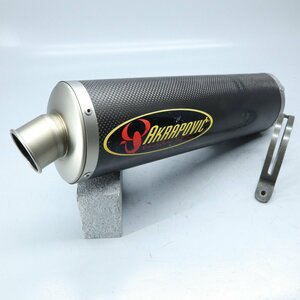 スズキ GSX-R1000 BZ121 外し AKRAPOVIC アクラポビッチ カーボン スリップオンマフラー サイレンサー　230616BD0110