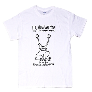 [Lサイズ]NIRVANA カート・コバーン着用 Daniel Johnston ダニエル・ジョンストン 復刻 Tシャツ 白