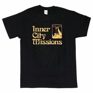 [Mサイズ]Nirvana カート・コバーン着用モデル インナー・シティ・ミッションズ 復刻Tシャツ ブラック