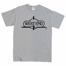 [Lサイズ]West End （ウエストエンド） Records ロゴ NYガラージ ハウス クラブ DJ Tシャツ グレー_画像1