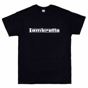 [Mサイズ]Lambretta（ランブレッタ）スクーター Mods モッズ SKA スカ ロゴTシャツ ブラック