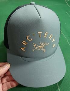 ▲アークテリクス ポリエステル100% メッシュキャップ BIRD TRUCKER CURVED ライトモス/ダークグリーン スナップバックフリー 美品!!!▲