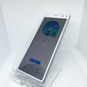 SIMフリー Xperia 8 SOV42 white ホワイト au 0528