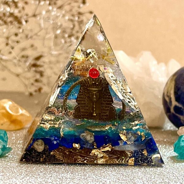 古代エジプト 4種の最強エネルギー☆成功と繁栄☆を貴方へ…ピラミッドオルゴナイト！