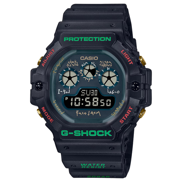 腕時計 カシオ Gショック G-SHOCK DW-5900FA-1JR FACETASM コラボレーションモデル ストップウォッチ デジタル 新品未使用 正規品 送料無料