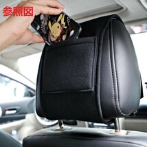 新品 アウディ 車のヘッドレストカバー 専用車ロゴ シートヘッド枕カバー プロテクター ネックピローカバー アクセサリー 2点セット_画像6