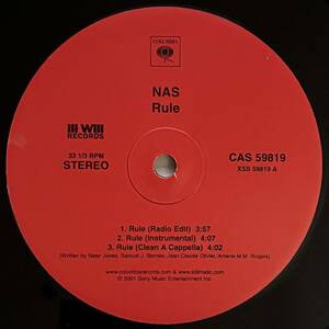 Nas - Rule / No Idea's Original (Promo)