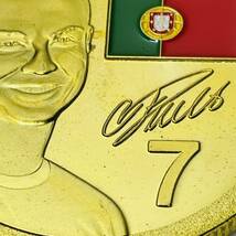 GU45-1 2018ロシアW杯ブラジル記念メダル Cロナウド サッカー 幸運コイン 美品 外国硬貨 海外古銭 コレクションコイン 貨幣 重さ約29g_画像7