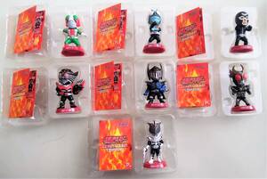  Kamen Rider toy full Vol.1 neck .. mascot figure Secret included all 7 kind set famV3 old 1 number shocker combatant Dragon Knight Agito 