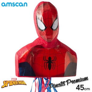 ディズニー スパイダーマン ピニャータ 3D 45cm パーティ用品 くす玉 子供 誕生日 お菓子を入れる アムスキャン