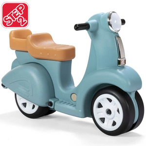  step 2 ride on scooter aqua blue 1 -years old half from pair .. child toy for riding pair .. bike retro scooter STEP2