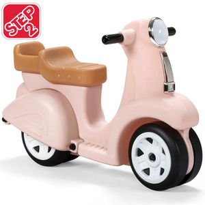  step 2 ride on scooter rose pink 1 -years old half from pair .. child toy for riding pair .. bike retro scooter STEP2