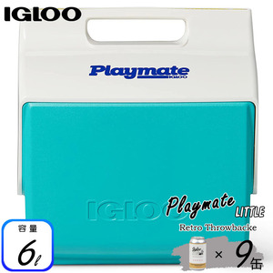 i клей cooler-box Play Mate retro little aqua зеленовато-голубой 6L Igloo RETRO LITTLE PLAYMATE