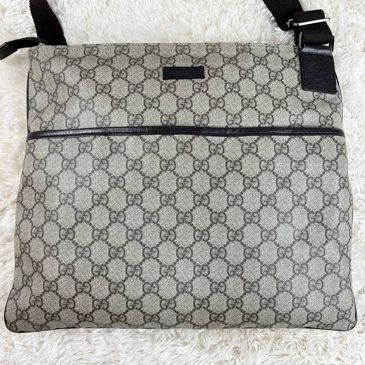 1円〜【未使用級 希少品】GUCCI グッチ GG スプリーム ショルダー