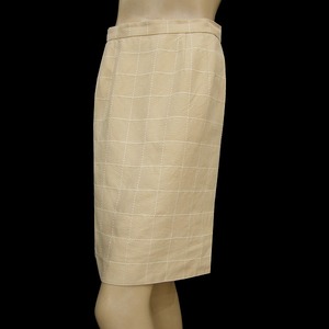 d превосходный товар *courreges* Courreges * оттенок бежевого * рука стежок *.. рисунок * лен linen. юбка * талия 64(M размер соответствует )