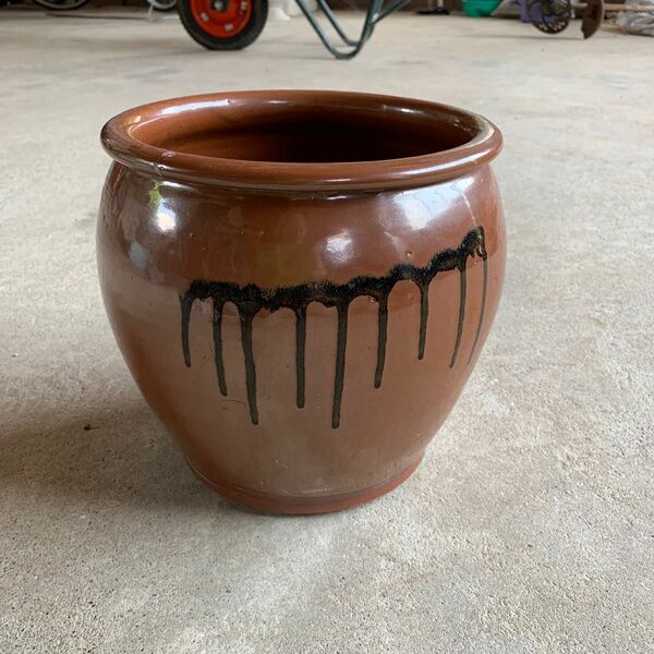 梅干し樽　陶器　糠漬け樽　とこなめ　植木鉢