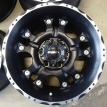 4本 会社宛 送料無料 17×9J BALLISTIC OFF-ROAD アルミ ホイール 6穴 PCD 139.7mm +12 ハブ径110mm 4×4 クロカン ランクル 特価 NO,Z1764_画像2