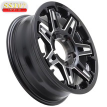 新品 4本価格 会社宛 送料無料 16×5.5J 139.7mm 5穴 ET+20 SHONE OFF ROAD SST07 CLEAR BLACK マシニング加工 ジムニー 車検対応 NO,SH227_画像3