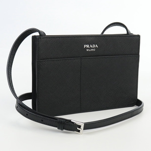 中古良品プラダPRADA ミニショルダーバッグ レザー ブランド ブラック ランク：A us-2 レディース