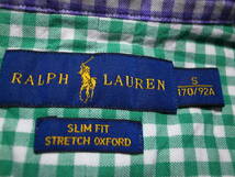 激レア★RALPH LAUREN ラルフローレン★クレイジーパターン ボタンダウンシャツ★ギンガムチェック★S_画像9