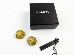 シャネル　ヴィンテージ　イヤリング　ゴールド　ココマーク　CHANEL ロゴ　レディース　アクセサリー