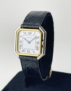 稀少　稼働品　CARTIER　カルティエ　腕時計　手巻き　サンチュール　LM　K18　750　YG　Paris