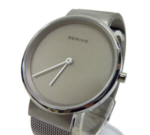 美品 ベーリング BERING レディース 腕時計 FF0836 14531-077 クラシック カービング メッシュ SSメッシュベルト