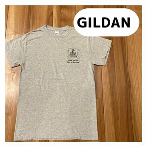 GILDAN ギルダン Tシャツ 半袖 USA企画 プリントロゴ 米軍 海軍 SINGLE MARINE グレー サイズS 玉mc1625