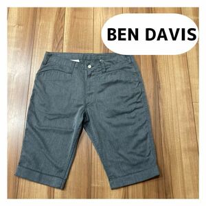 BEN DAVIS ハーフパンツ ショートパンツ ショーツ ワークパンツ グレー W34 L相当 玉mc1646