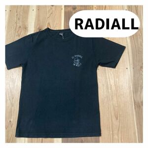 RADIALL ラディアル 半袖 Tシャツ ビッグロゴ バックプリント ブラック ブラック スカル 日本製 サイズM 玉mc1714