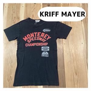 KRIFF MAYER クリフメイヤー 半袖 Tシャツ ビッグロゴ チャンピオンシップ バイク BIKER レディース サイズL 玉mc1710