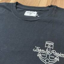 IRON&RESIN 半袖 Tシャツ ビッグロゴ USA製 アイアンアンドレジン サーフ ブラック サイズS 玉mc1619_画像5
