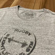 RUGBY Ralph Laurenラグビー ラルフローレン 半袖 Tシャツ ビッグプリント USA企画 グレー サイズSm玉mc1617_画像5