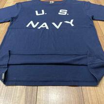 AVIREX アヴィレックス PX Tシャツ 半袖 ビッグロゴ プリントロゴ US NAVY アメカジ ミリタリー ネイビー サイズL 玉mc1632_画像7