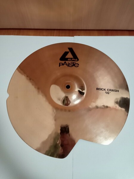 PAISTE ALPHA パイステ 16 16インチ ROCK CRASHシンバル 中古 割れ修正 リペア9