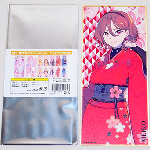 ■桜ミク Art by kuro トレーディングスタンド付き色紙 MEIKO    ミニ色紙の画像1