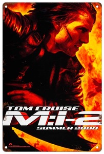 雑貨【Mission: Impossible / ミッション: インポッシブル】人気映画シリーズ メタルプレート ブリキ看板 サビ風あり -5