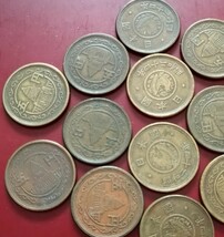 ⑤　昭和の5円硬貨 昭和24年穴無し硬貨14枚_画像2