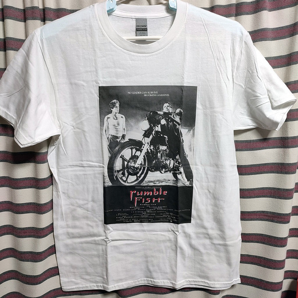 映画『ランブルフィッシュ』（Rumble Fish）BIGプリントTシャツ 【XLサイズ】新品/送料無料◇マットディロン ミッキーローク コッポラ