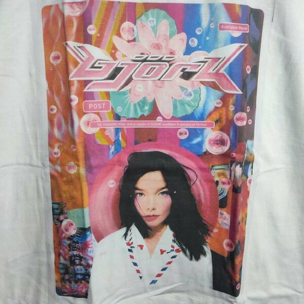 Bjork / POST ビョーク ポスト BIGプリントTシャツ 【Lサイズ】☆彡新品/送料無料◇バンドTシャツ