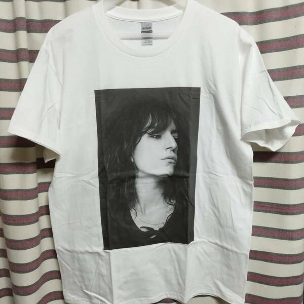 パティスミス Patti Smith BIGプリント バンドTシャツ【Lサイズ】★送料無料/新品 70's 80'sバンドT パンク PUNK ロックT rock