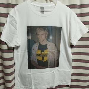 カートコバーン Kurt Cobain　WU TANG CLAN ウータンクランtee t-shirt バンドTシャツ 白L◇ NIRVANA ニルヴァーナ