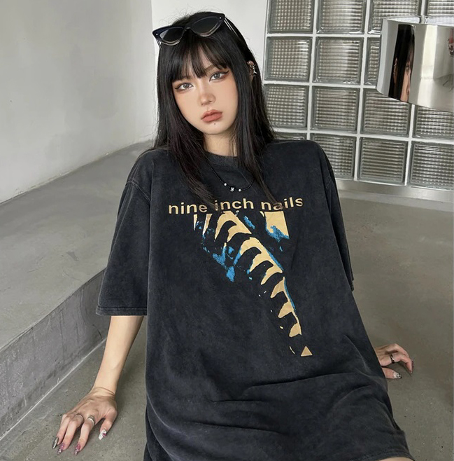 希少柄☆nine inch nails Tシャツ ナインインチネイルズ USA製 BIG