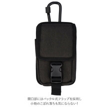 ☆ BLACK ☆ WK-01 カラビナ ミニ ポーチ 通販 小物入れ スマホ メンズ ワークポーチ ミニポーチ スマホポーチ 6.1インチ ベルトポーチ レ_画像6