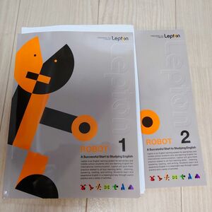 レプトン 子ども英語教材 テキストROBOT ロボット１～２（CD２枚あり）
