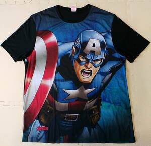 *訳あり* キャプテンアメリカ Tシャツ XLサイズ ( マーベル marvel アベンジャーズ avengers アメコミ captain america