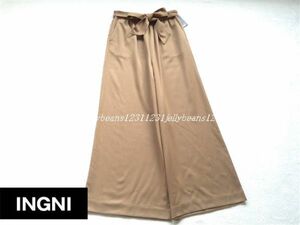 INGNI wing sash attaching TR wide pants Camel 